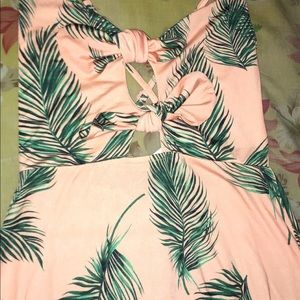Peach summer dress